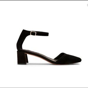 TOPSHOP Jay Square Toe Block Heeled Pumps